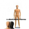 Figurína, manekýna detská FLEXIBLE 15 rokov, chlapec, abstrakt, šedá farba, flok