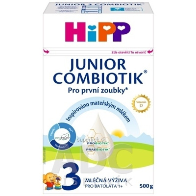 HiPP 3 JUNIOR COMBIOTIK (inov.2024) mliečna výživa pre batoľatá (od 1 roka ) 1x500 g, 4062300442443