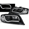 Audi A6 97-01 - predné čierna svetlá s LED svietením TUBE LIGHTS
