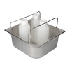Nerezová vaňa na malé nádoby typ GN-B 2/3-150, s držadlom, objem 12,7 l