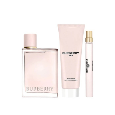 Burberry Her, SET: Parfumovaná voda 100ml + Parfumovaná voda 10ml + Telové mlieko 75ml pre ženy