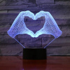 3Dmix 3DL-DRGB013 – 3D LED nočná lampa - Srdce z rúk (Dual RGB)
