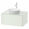 DURAVIT White Tulip závesná skrinka pod umývadlo na dosku, 1 zásuvka, 800 x 550 x 408 mm, biela matná, WT497503636