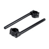 Motocyklová riadidlá objímky 37mm Highway Hawk CLIP-ON, na priemer rukoväťou 22mm Čierna