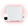 OneConcept Wallander, olejový radiátor, 600 W, termostat, olejové vyhrievanie, plochý dizajn, biely (HTR2-Wallander600WH)
