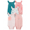 CARTER'S Body bez rukávov Pink Ocean dievča 5ks 18m