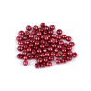 Sklenené voskové perly Ø6 mm - 50 g 70B červená