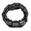 Zámok Force Chain kódový, 120cm/4mm, čierny