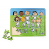 small foot Drevené puzzle Snoopy a futbal