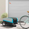 zahrada-XL Vozík za bicykel, čierno modrý 45 kg, železo 94072