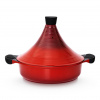 Marocký hrnec Tajine na indukci litý hliník 28 cm červený - INTIGNIS (Marocký hrnec na vaření Tagine 28 cm na indukci červený - INTIGNIS)