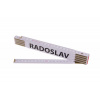Levior Meter skladací 2m RADOSLAV (PROFI, biely, drevo)