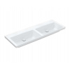 Villeroy & Boch Subway 3.0 Dvojumývadlo nábytkové, 130x47 cm, bez prepadu, bez otvoru na batérie, alpská biela 4A71D301