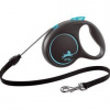Vodítko FLEXI Black Design M lanko 5m/20kg modrá NEW