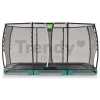 Trampolína s ochrannou sieťou Allure Premium ground Exit Toys prízemná 214*366 cm zelená
