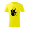 Bicie bubeník - Tričko detské bavlnené - 158 cm/12 rokov ( Citrónová )