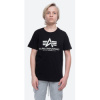 ALPHA INDUSTRIES Detské tričko Basic T Kryptonite - čierne (116711/03)