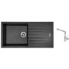 Set Sinks PERFECTO 1000 Metalblack + batéria Sinks MIX 350 P chróm