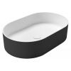 Sapho THIN umývadlo na dosku, Rockstone, 55x35cm, biela mat/carina WN205-41