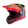Přilba SUPERTECH S-M10 edice HAIDEN DEEGAN, ALPINESTARS (oranžová fluo/fialová/růžová/zelená) 2025 M (obvod 57 - 58 cm)