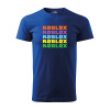 Sablio Tričko s potlačou ROBLOX farebný text - modré S