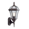 Searchlight Capri Outdoor Uplight - Aluminium, Rustic Brown & Glass,IP44