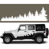 Šablóna na maľovanie na auto LES STROMY JEEP OFF ROAD 45 x 145 cm