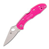 Spyderco Delica Flat Ground Pink S30V