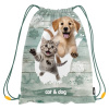 Vrecko na prezuvky s potlačou JUNIOR S8 - Cat & Dog