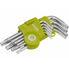 L-kľúče TORX krátke, 9-dielna sada, T10-50, Extol Craft 66010
