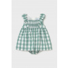 Dievčenské bavlnené šaty Mayoral 1912.4C.Baby.PPYA tyrkysová 92
