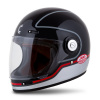 Cassida Moto přilba Fibre Jawa Sport černá/stříbrná/červená (Velikost: S (55-56))