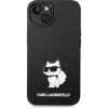 Púzdro Karl Lagerfeld Liquid Silicone Choupette NFT iPhone 14 Plus čierne