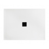 BESCO NOX ULTRASLIM WHITE 100 x 80cm sprchová vanička obdĺžniková, liaty mramor, biela, BMN100-80-BC