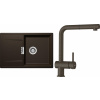 Set Schock S7-2 (dřez Mono D-100 Bronze + baterie Epos.120 Bronze)