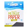 Dekoračný papier A4 Metallic čierny 250 g, sada 10 ks