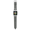 Karl Lagerfeld Karl Head PU na Apple Watch 42/44/45mm strieborný KLAWLOKHG