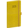 NOTIQUE Vreckový diár Rivoli 2026, žltozelený, 9 x 15,5 cm