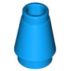 4589b Dark Azure Cone 1 x 1 with Top Groove (Tmavě azurový kužel 1 x 1 s horní drážkou)