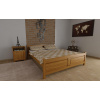 Posteľ Jolana 140 x 200 cm masív - farba JELŠA + rošt ZADARMO