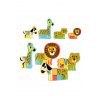 Vilac Drevené puzzle Veselé safari