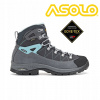 Trekkingové topánky High Asolo Finder GTX Gray/Gunmetal/Pool Side R. 40 2/3 (Dámske horské topánky Asolo Finder GV Ml R. UK 7)