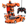 LEAN TOYS Auto robot 2v1 diaľkové ovládanie R/C svetlo zvuk drift oranžová