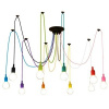 Svietidlá - Závesné svietidlá - KOLOROWA LAMPA LOFT ŻYRANDOL PAJĄK 12 RAMION OPLOT (Svietidlá - Závesné svietidlá - KOLOROWA LAMPA LOFT ŻYRANDOL PAJĄK 12 RAMION OPLOT)