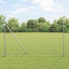 zahrada-XL Plot s stĺpmi Strieborná 1.5 x 10 m Oceľ 3350465