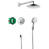 Hansgrohe Raindance Select S - Sprchový set 240 s termostatom ShowerSelect S, 2 prúdy, chróm 27297000
