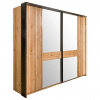 Linea Natura SKRIŇA S POS. DVER. – HOR.VED, dub, farba duba, 242/214/67 cm - Skrine - 000891002606