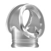 Shots Cockring with Ball Strap Translucent