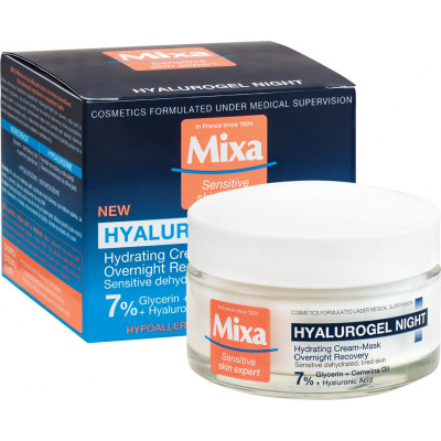 Mixa Hyalurogel Night nočný hydratačný krém 50 ml