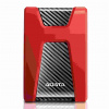 ADATA Externí HDD 2TB USB 3.1 DashDrive Durable HD650, červený (gumový, nárazu odolný) AHD650-2TU31-CRD